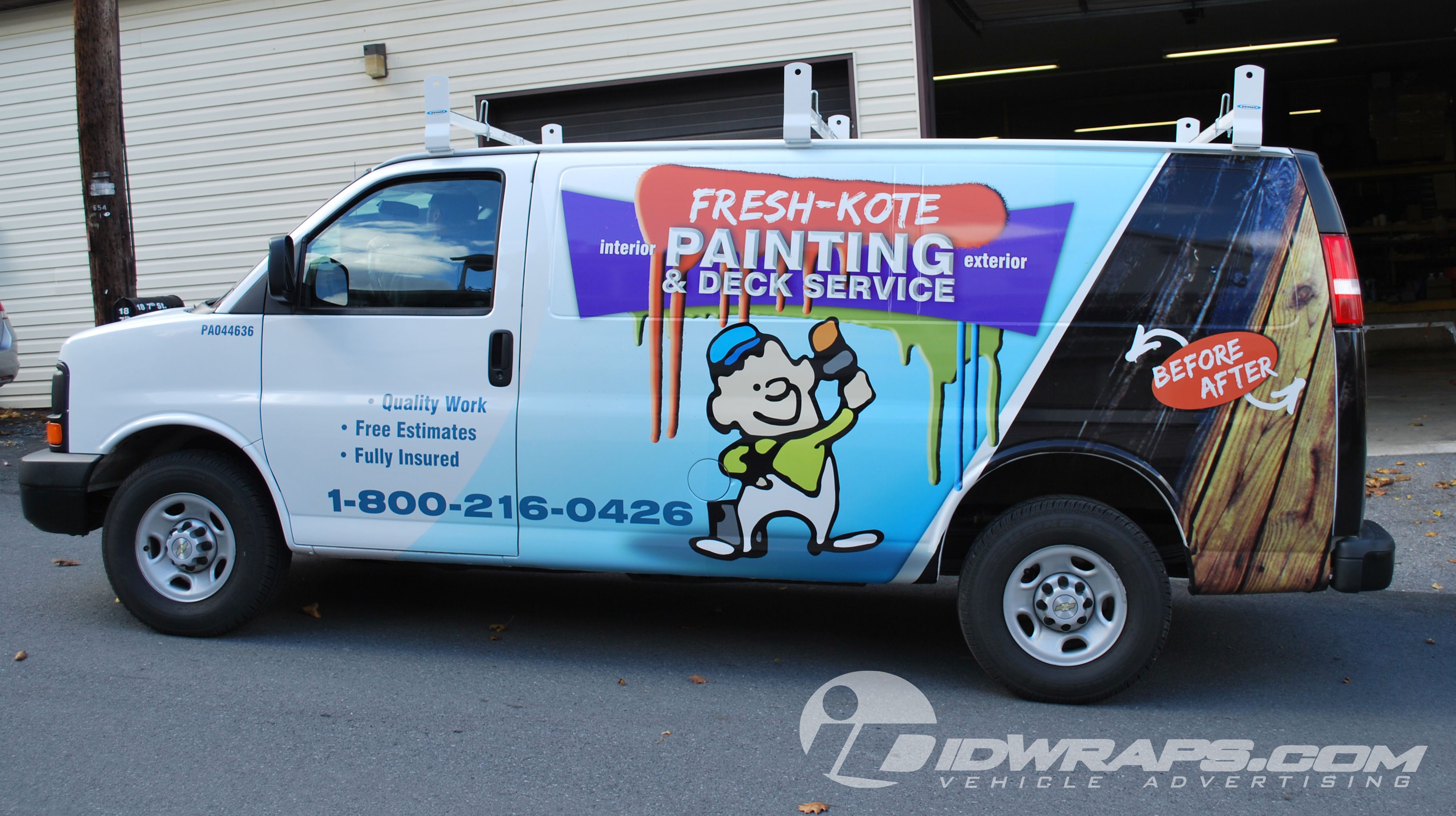 Chevy Express Cargo Van Wrap for Painting Contractor Lancaster