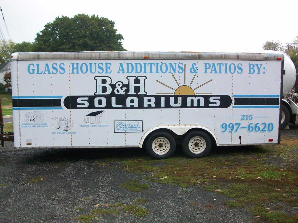 B&H Additions Trailer Wrap Before Picture