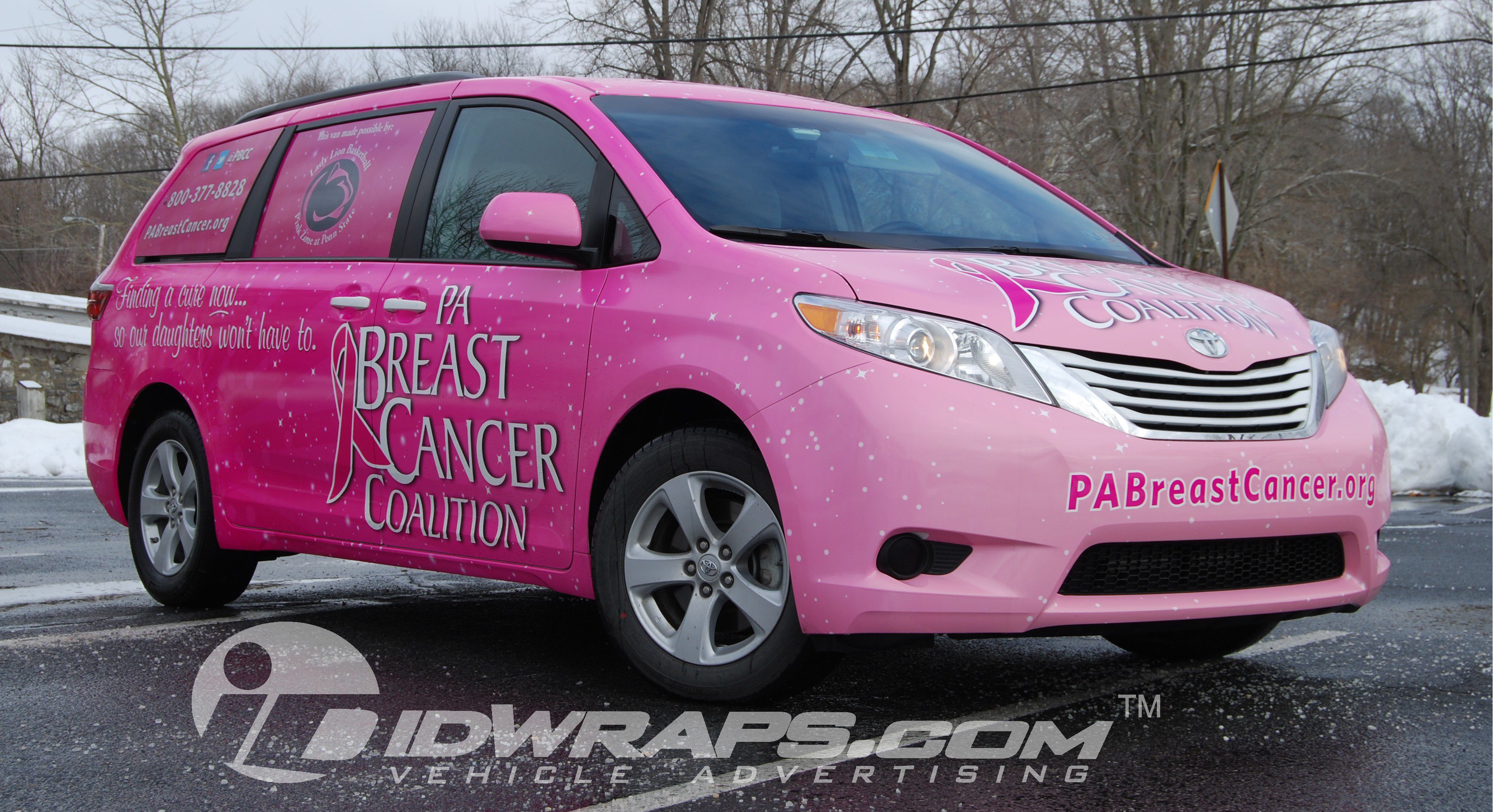 Toyota Sienna wrap for PA Breast Cancer Coalition
