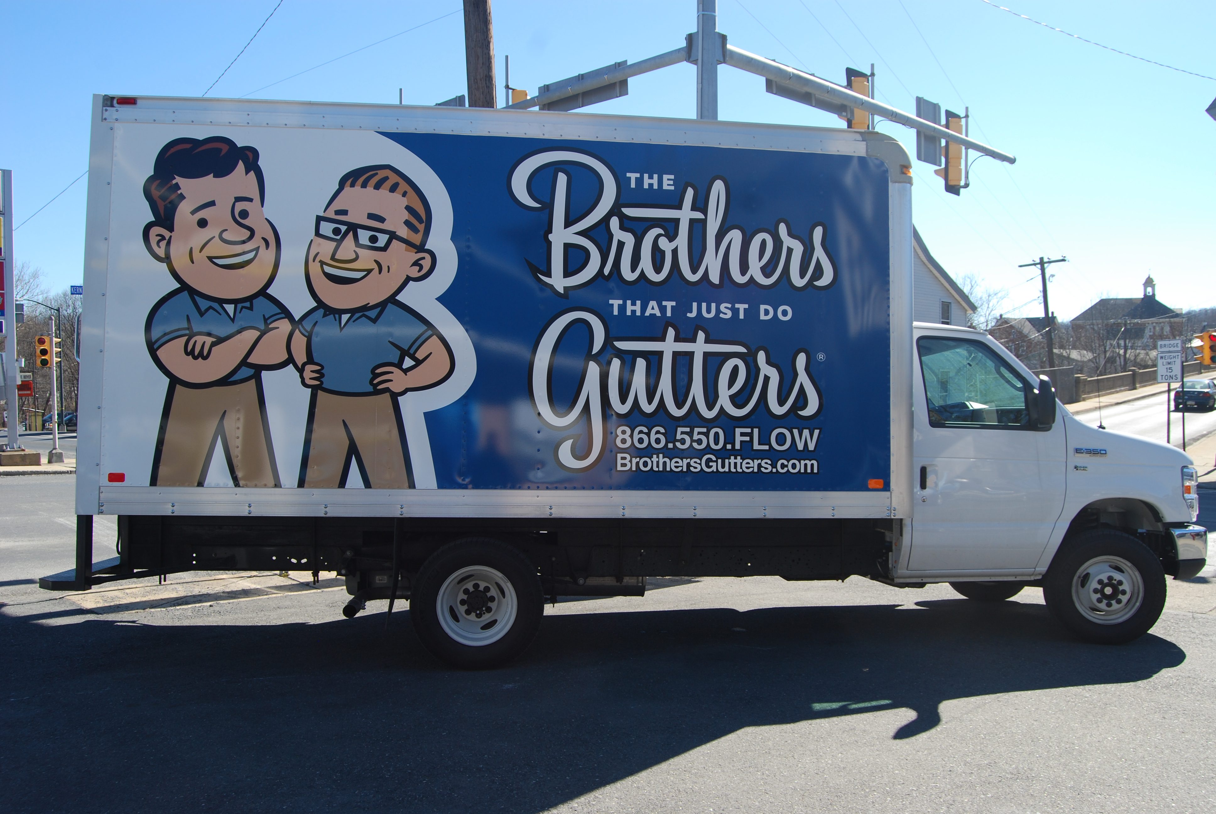Box Truck Wrap for our local Lehigh Valley Brothers Gutters franchise