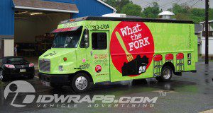 What the Fork Beast Grummin Step Van Food Truck Concession 3M Vinyl Wrap