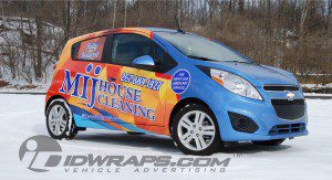 MIJ House Cleaning 14 Chevy Spark Wrap 3M Vinyl Partial Coverage