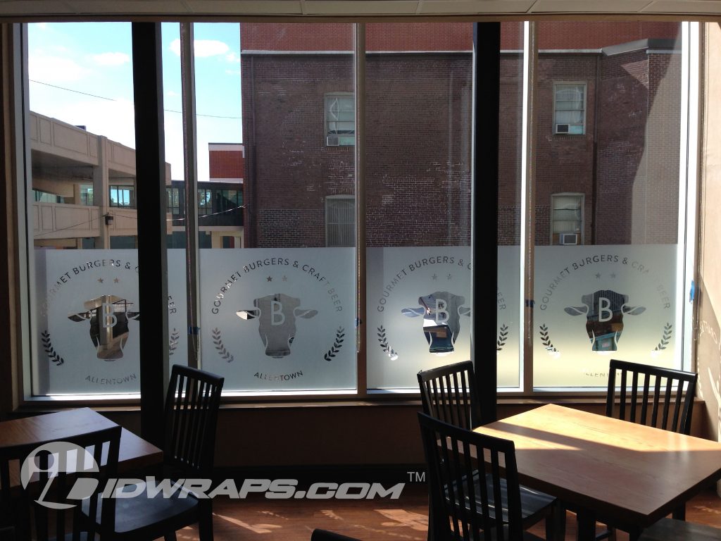 Bell Hall 3M Fasara Frosted Glass Window Treatment Graphics