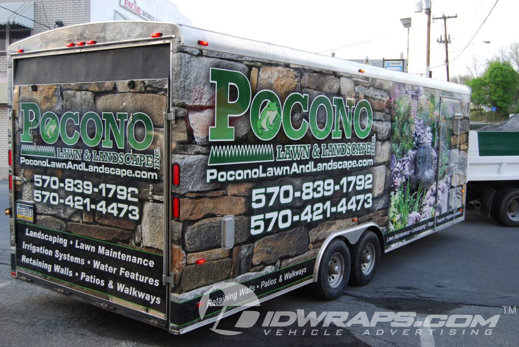 Pocono Lawn and Landscape gets a Landscaping Trailer Wrap