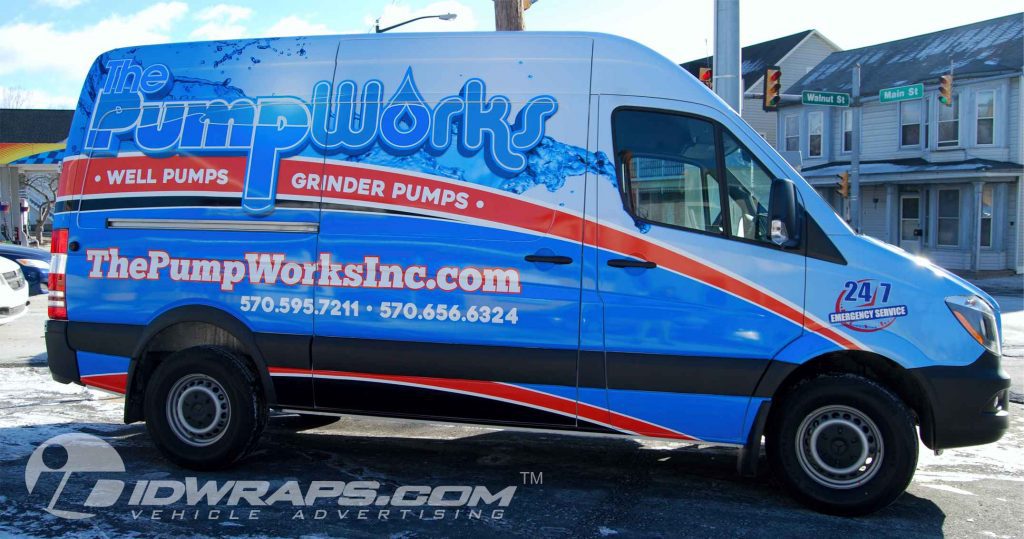 3M Vinyl sprinter van vinyl wrapping for plumber