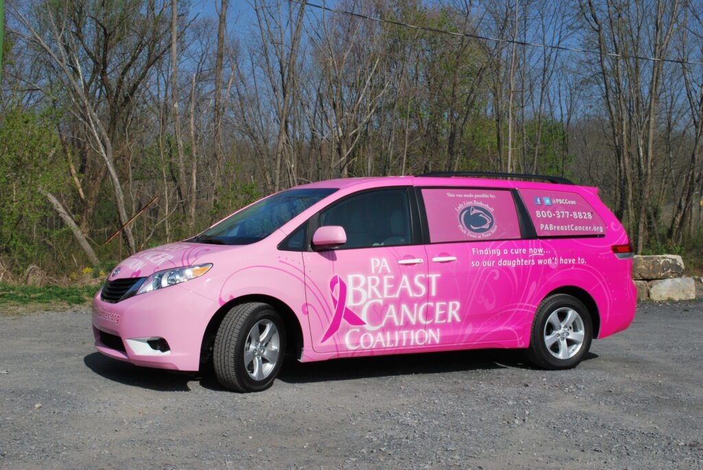 2012 Sienna full wrap for PA Breast Cancer Coalition