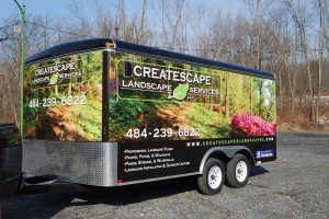 Createscape Landscaping Trailer Wrap