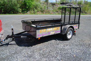 landscaping trailer wrap for HVAC