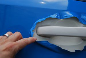 Custom car wraps cut paint example