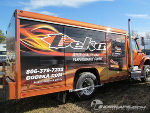 Truck Wrap for Battery Distributor