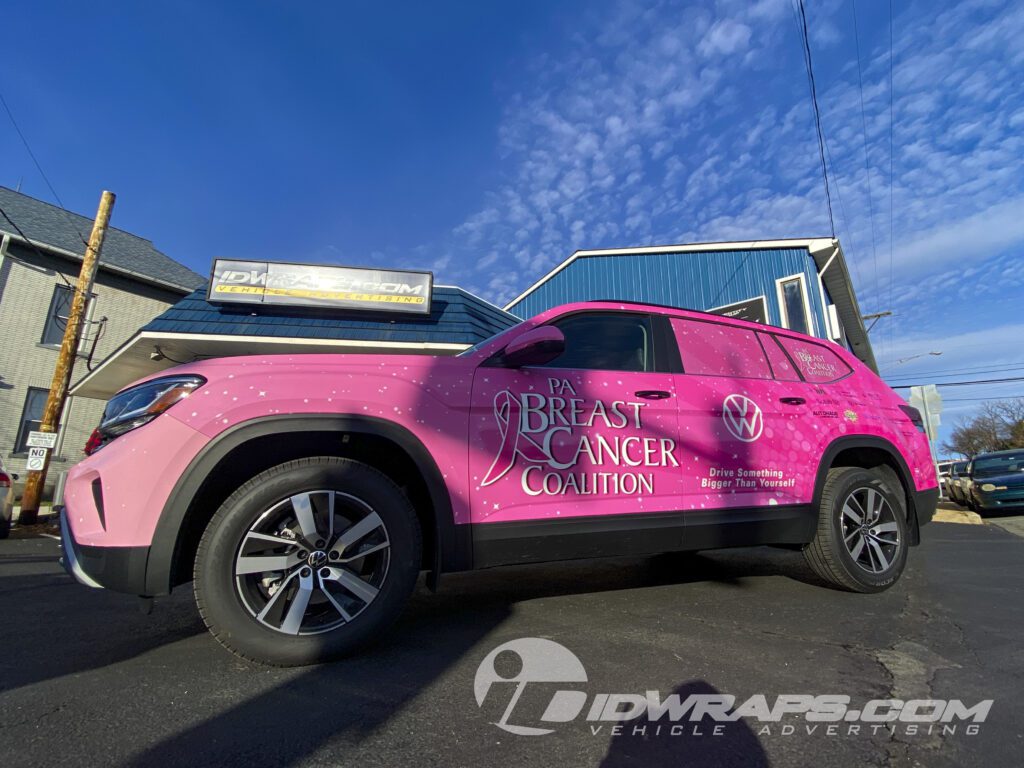 2021 VW Atlas full wrap for PA Breast Cancer Coalition