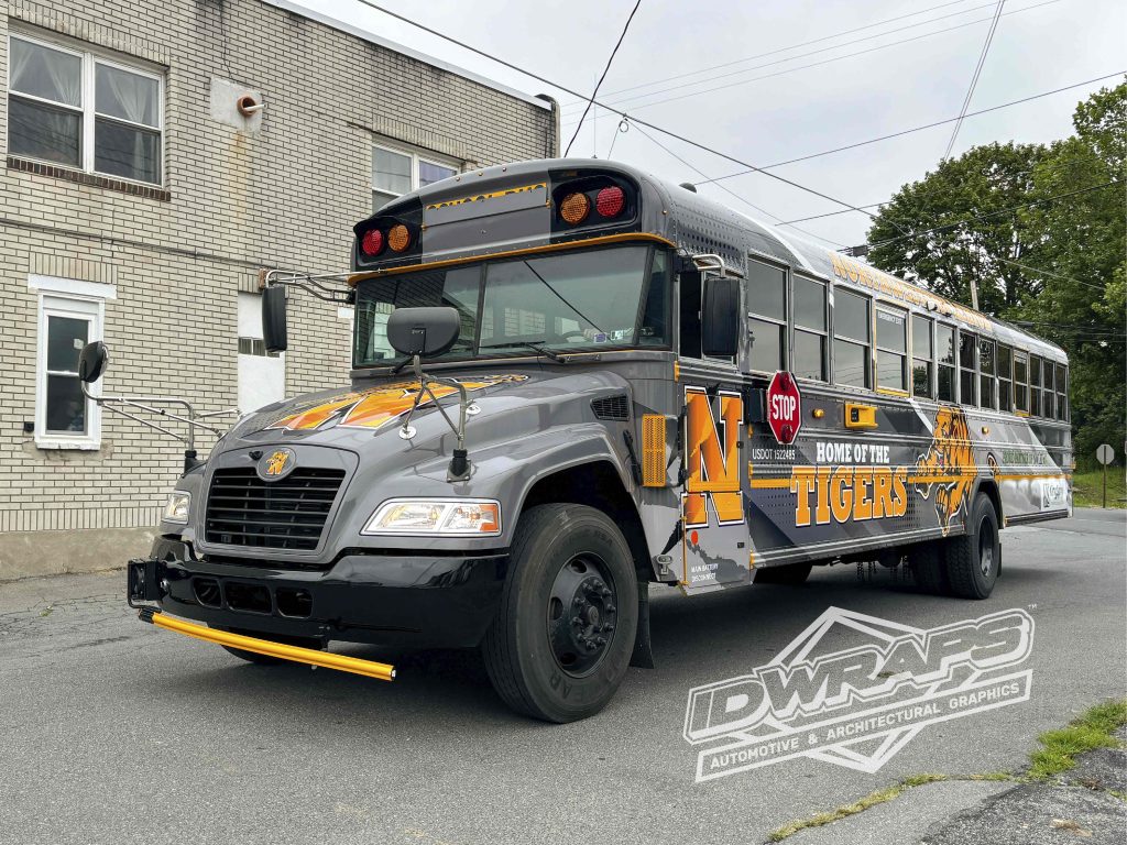 Northwestern Lehigh School District custom bus wrap